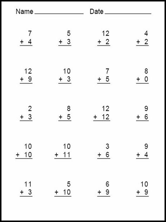 Leicht Addition 10