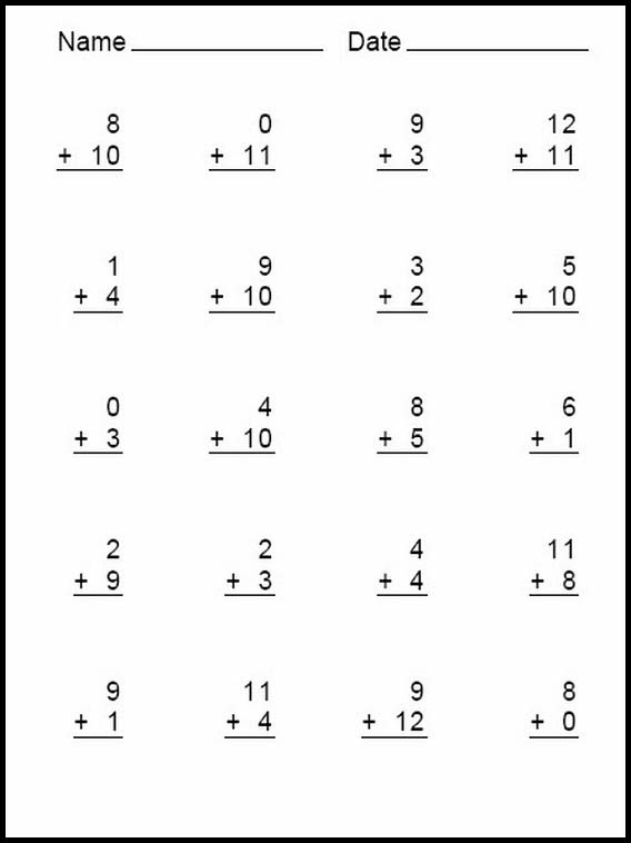 Leicht Addition 12