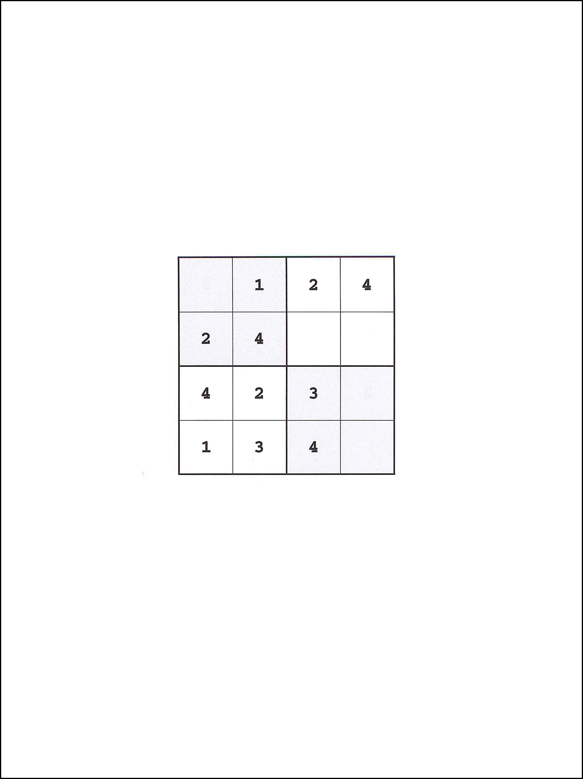 Sudoku 4x4 40