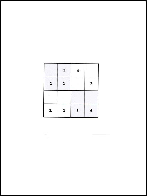 Sudoku 4x4 45