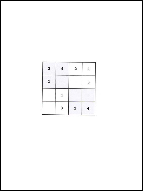 Sudoku 4x4 58
