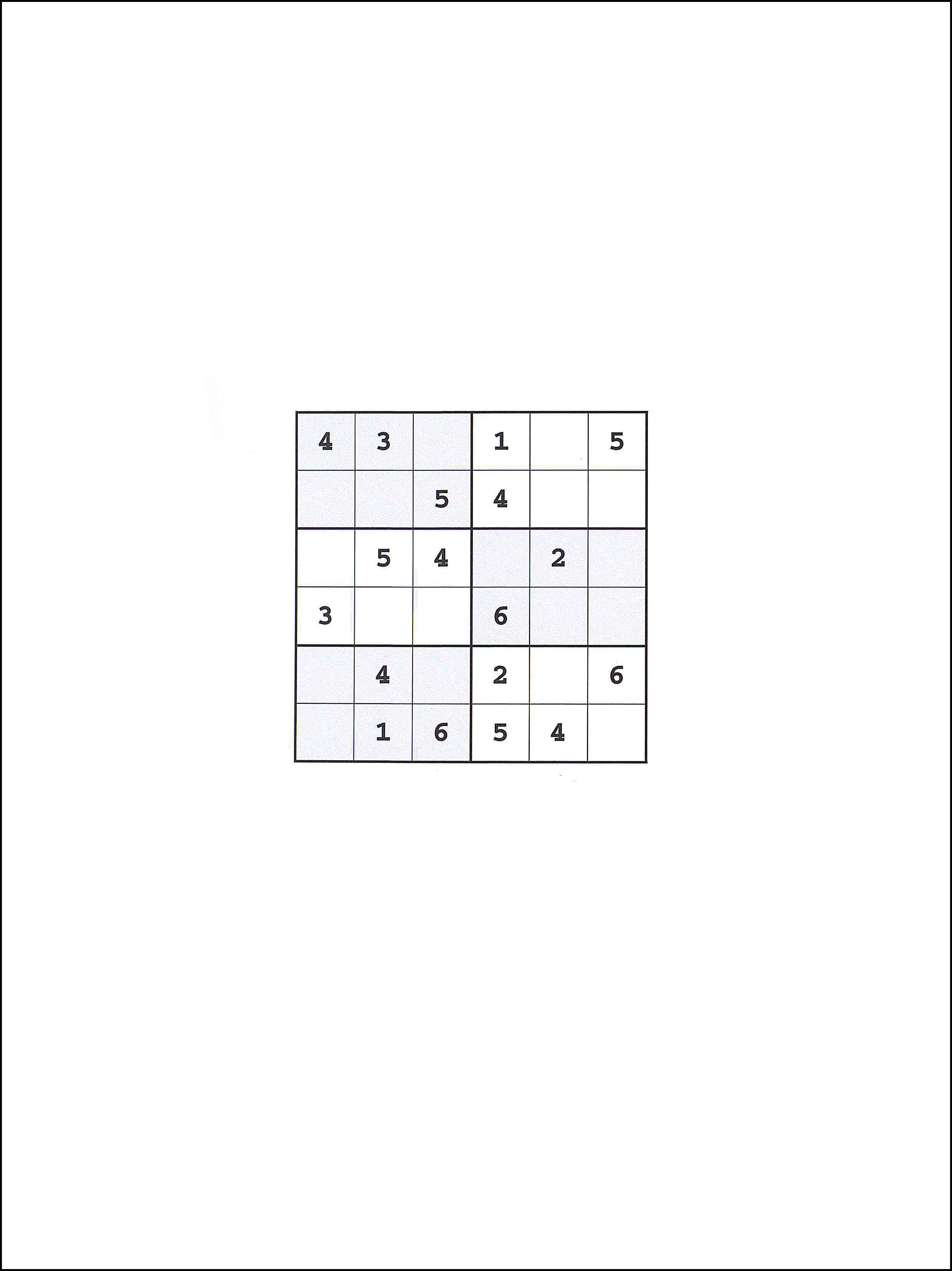 Sudoku 6x6 18