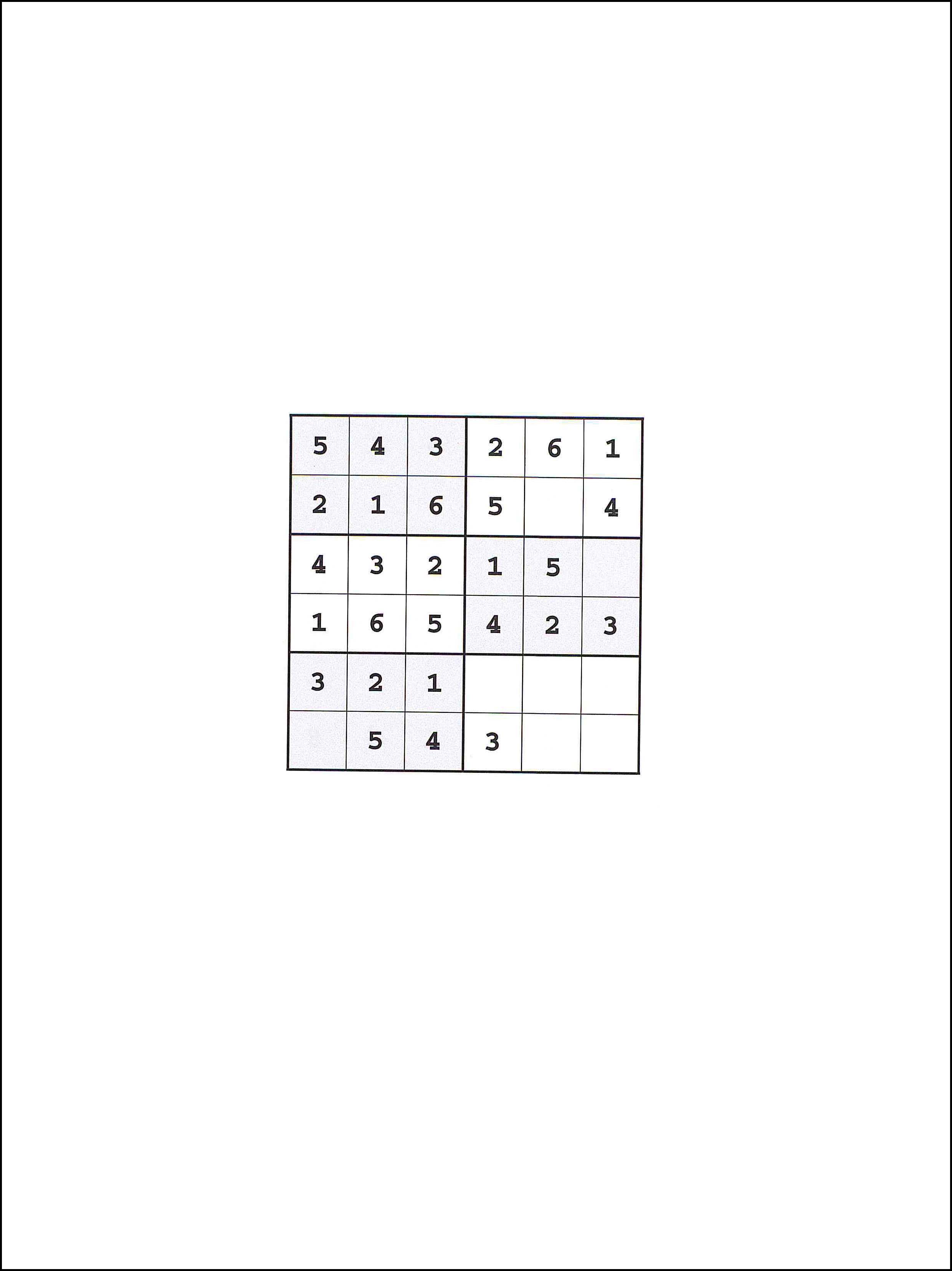 Sudoku 6x6 21