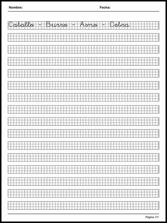 Kalligrafie grid om Spaans te leren 23