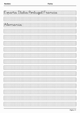 Kalligrafie grid om Spaans te leren2