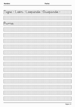 Kalligrafie grid om Spaans te leren21