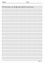 Kalligrafie grid om Spaans te leren52