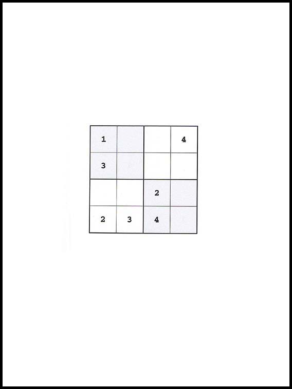 Sudoku 4x4 96