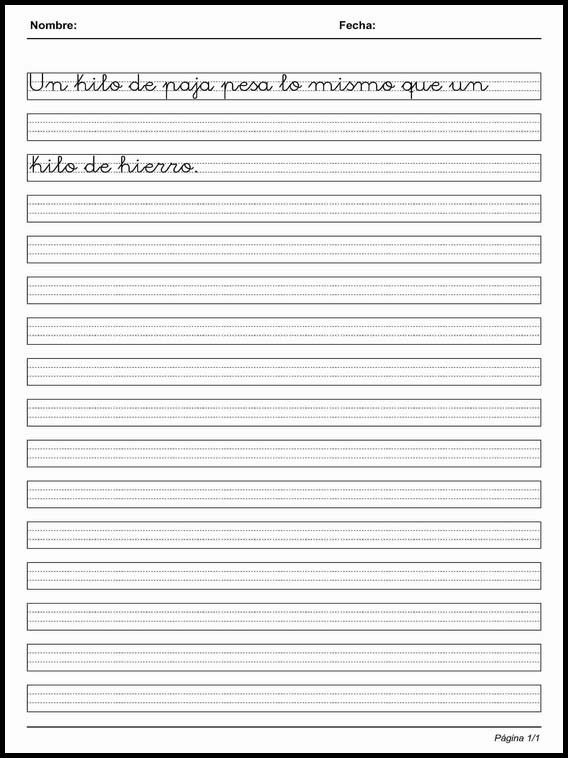 Läxa att skriva ut Kalligrafi Montessori att lära sig Spanska 78 Kalligrafi Montessori att lära sig Spanska 78